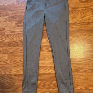 Elle Women's Gray Checkered Trousers